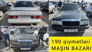 PROBLEMSİZ 190 qiymətləri Maşın bazarından-Mercedes 190E mersedes