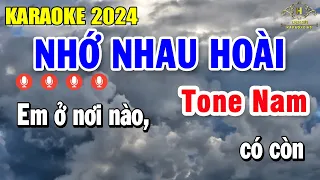 Nhớ Nhau Hoài Karaoke Tone Nam ( Am ) Nhạc Sống Âm Thanh Chuẩn | Trọng Hiếu