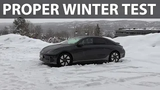 Hyundai Ioniq 6 RWD Geilo test part 1