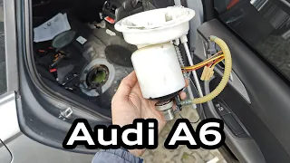 Замена топливного фильтра Audi A6 C7 / A7 4G (со снятием топливного насоса в баке)