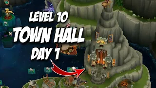 LEVEL 10 TOWN HALL IN 20 MINS. DAY 1 (BERK PROJECT) | DRAGONS: RISE OF BERK