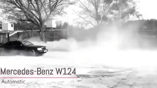 Mercedes-Benz W124 having fun in the dust