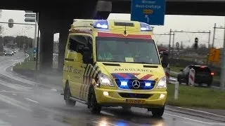 Compilatie 26X A1/Spoed Ambulance`s Zaandam Purmerend & Amsterdam