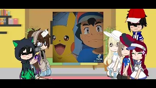 ✨Pokemon characters and my character react to the Ash and his friends⚡