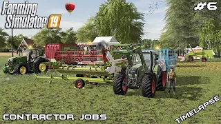 Harvesting & collecting field grass with @kedex | Contractor Jobs | Farming Simulator 19 | Episode 6