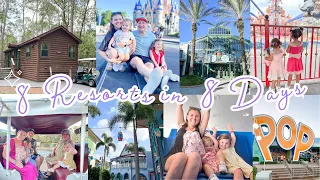Behind the Scenes of 8 RESORTS IN 8 DAYS at DISNEY WORLD | Full Week at Disney Vlog