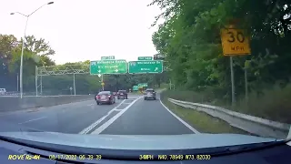 Bronx Whitestone Bridge Dashcam Northbound from Cross Island Parkway approach to The Bronx