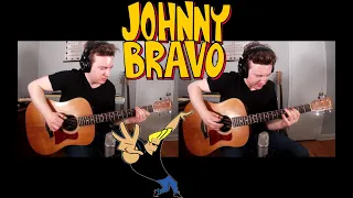 Johnny Bravo Theme --- Acoustic Guitar Cover + Free Tabs {Jacob Neufeld}