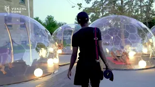 Social Yoga in AURA Dome pavilion from VikingDome