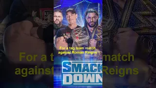 John Cena Vs Roman Reigns feud again💥🥊#wwe #smackdown #shorts #johncena #romanreigns