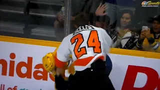 NHL hockey fight - Nick Seeler(Flyers) vs. Cole Smith(Predators)