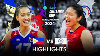 PHILIPPINES vs CHINESE TAIPEI | Highlights | AVC Challenge Cup 2024