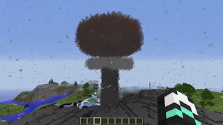 Realistic Nuke Explosion ! Minecraft
