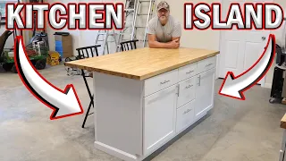 Simple DIY Kitchen Island Build - Detailed Video