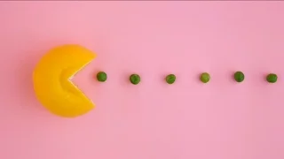 Stop motion animation fruit and vegetables