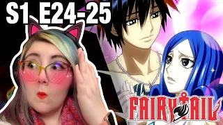 JUVIA IS WILD!?! - Fairy Tail Episode 24-25 Reaction - Zamber Reacts