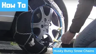 How to fit Husky Butzi snow chains installation