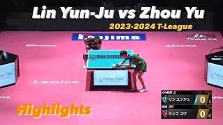 New T-League Season begins! Lin Yun-Ju 林盷儒 vs Zhou Yu 周雨 | 2023-2024 T-League HD Highlights