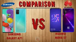 SAMSUNG GALAXY A71 VS HUAWEI NOVA 5T | COMPARISON