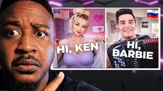 RUSSIAN ACCORDIONIST Rail Arslanov MET BARBIE on OMEGLE | Reaction