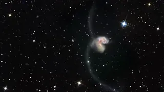 Zooming into the Antennae Galaxy.