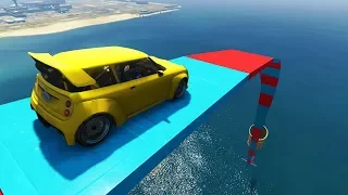 GTA 5 Online - Mini cooper Car Parkour ramp