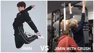 (HIGH JUMP) JIMIN VS JIMIN WITH HIS CRUSH (JUNGKOOK)