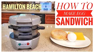 I LOVE Hamilton Beach Breakfast Sandwich Maker with Egg Cooler Makes Great McDonald's Egg McMuffin