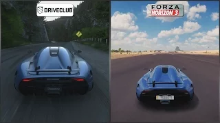 DriveClub vs Forza Horizon 3 - Koenigsegg Regera Sound Comparison