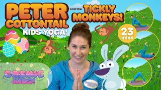 Peter Cottontail and the Tickly Monkeys! | Easter Yoga | A Cosmic Kids Yoga Adventure!