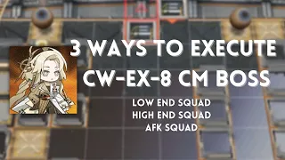 BEAT CW-EX-8 CM EASILY! (Low End Squad, High End Squad, AFK Squad)|【 Arknights】