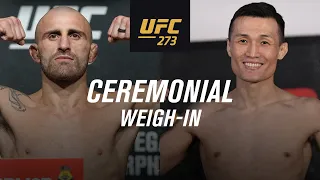 UFC 273: Ceremonial Weigh-In