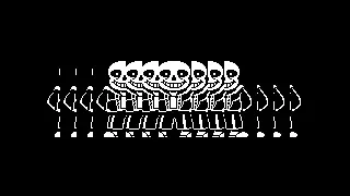 megalovania but every beat 1 is played in a row, then beat 2, etc