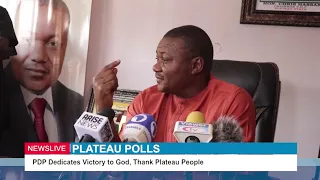 PLATEAU POLLS: PDP Dedicates Victory to God, Thank Plateau People