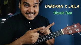 Dhadkan X Laila | Easy Ukulele Lesson | Tabs | 2023