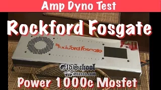 1990 Rockford Fosgate Power 1000 MOSFET Amp Dyno Test