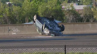 Rollover crash Wednesday morning in Fairview Heights