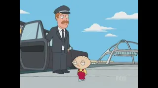 Family Guy- Stewie flies all the way to Los Angeles to punch Will Ferrell