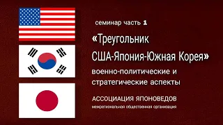 "Треугольник США-Япония-Южная Корея (военно-политические и стратегические аспекты)" часть 1