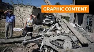 WARNING: GRAPHIC CONTENT - Ukraine: Missiles hit Pokrovsk, several killed