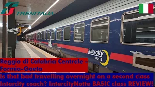 Is that bad travelling overnight on a Intercity seat car? / TRENITALIA INTERCITY NOTTE BASIC REVIEW