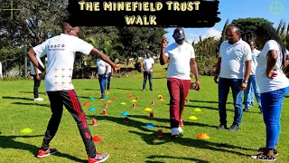 The Minefield Trust Walk - Teambuilding Game - Participant Kontoor Brands Inc  & KBL utility staff.