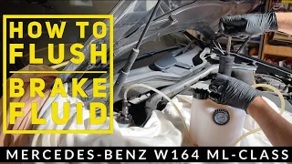 How to Change Brake Fluid Mercedes ML350 W164 GL by Yourself - ML300 ML320 C E S CLK CLS GL