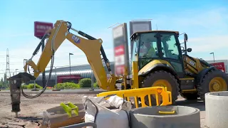 Cat® Backhoe Loaders Adjustable Aux Flow Overview (Europe)