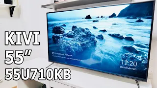 IPS бюджетники на 55" и HDR10 ? Из картона ?🔥 Умный телевизор 55" KIVI 55U710KB UHD 4K Smart TV