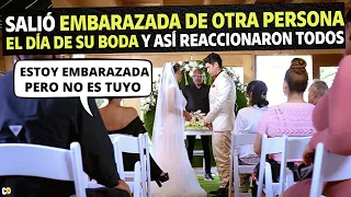 Salió embarazada de otra persona el día de su boda y así reaccionaron todos.