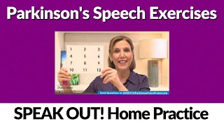 6/19/2023 Parkinson's Speech Exercises: SPEAK OUT! Lesson 1