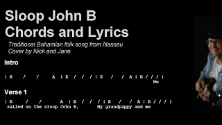 Sloop John B Chords and Lyrics