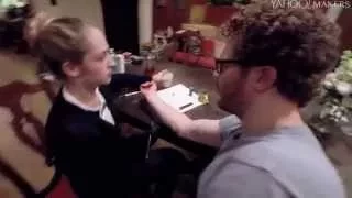 Jemima Kirke From ‘Girls’ Gives a DIY Tattoo to the Very Funny Jacob Wallach
