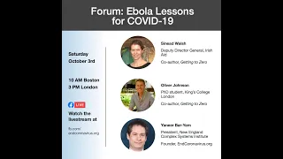 Forum: Ebola Lessons for COVID-19